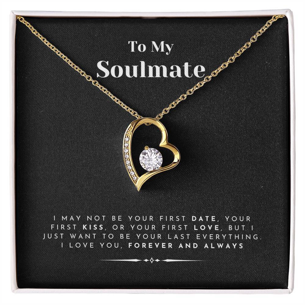 To My Soulmate Pendant Necklace Gift for Women Luxury Wife Girlfriend Jewellery