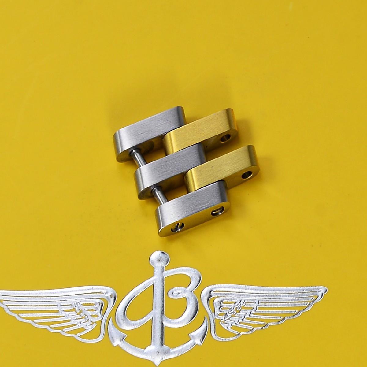 100% AUTHENTIC TWO TONE 18mm 18K/SS LINK FOR BREITLING CHRONOMAT B13352 B13050