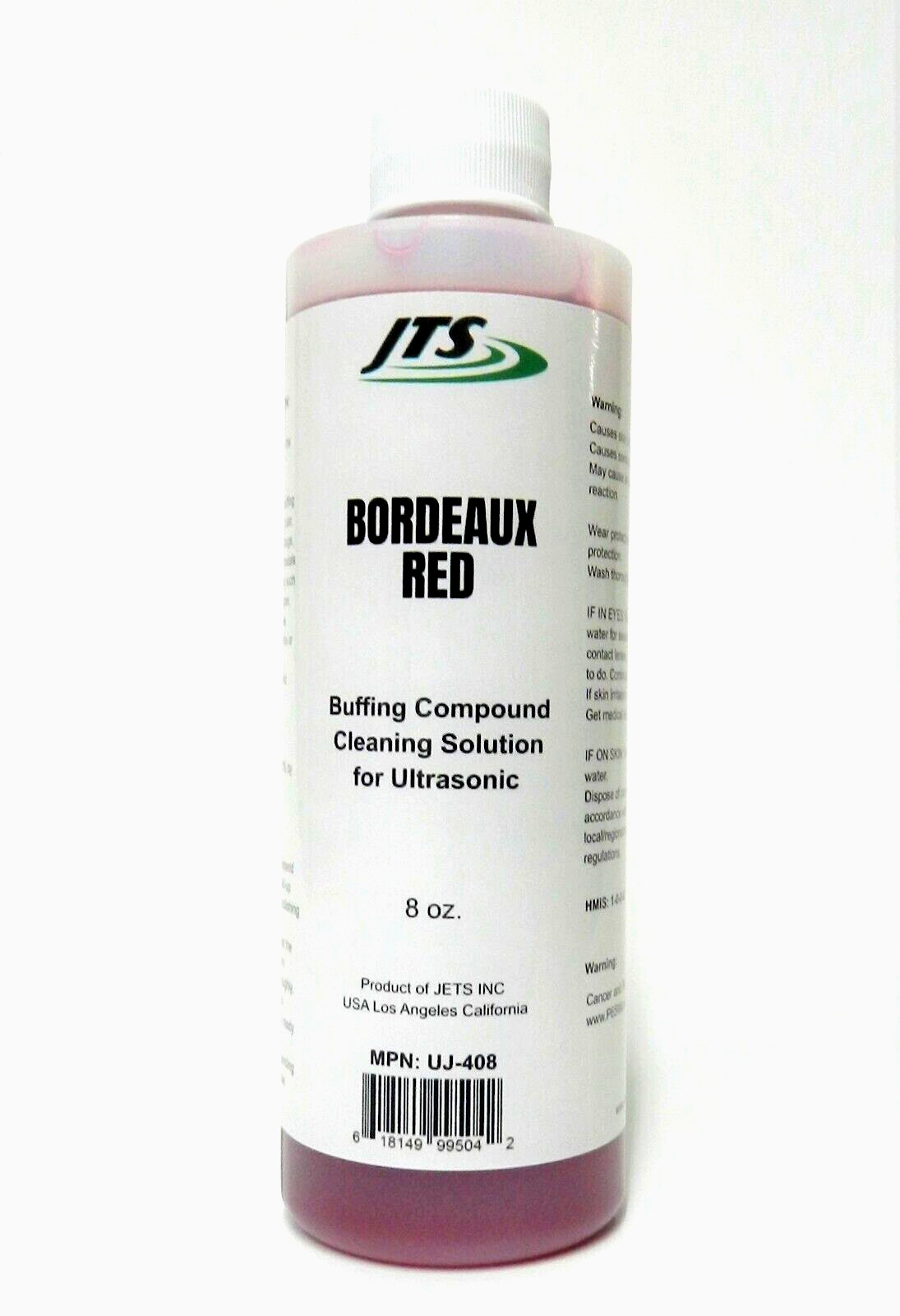 Ultrasonic Solution Cleaner JTS Bordeaux Red Jewelry Cleaning Parts Concentrate