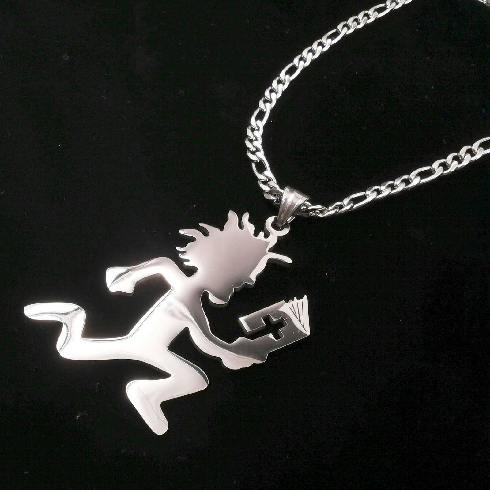 NEW design Hatchetman Juggalo Bible book charm S.steel figaro necklace pendant