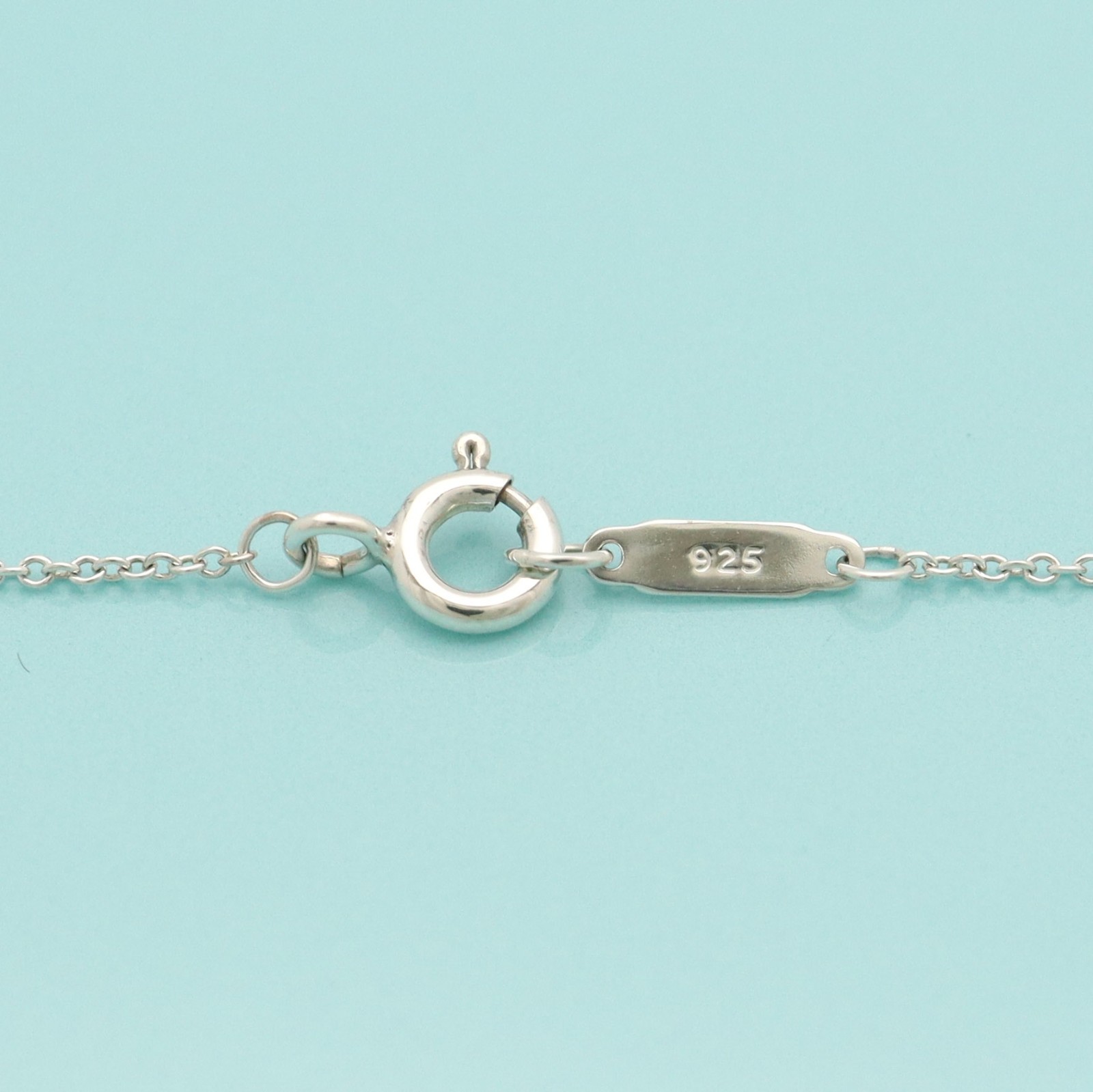 Tiffany & Co. Return to Round Tag Pendant Necklace 16″ Sterling Silver 925