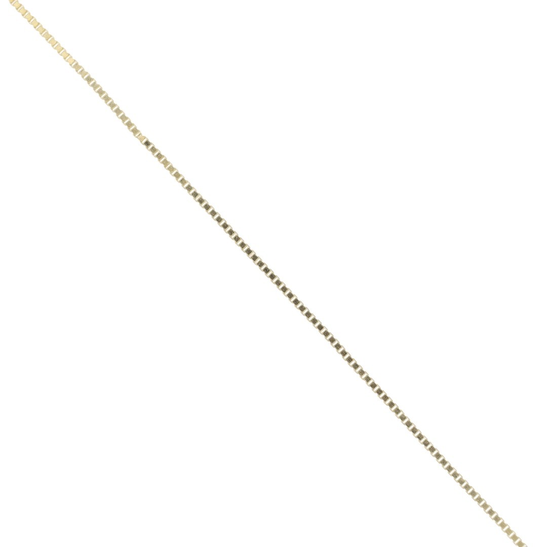 Midas 1mm Box Link Chain 18″ Necklace 14k Yellow Gold Türkiye 2.51 Grams
