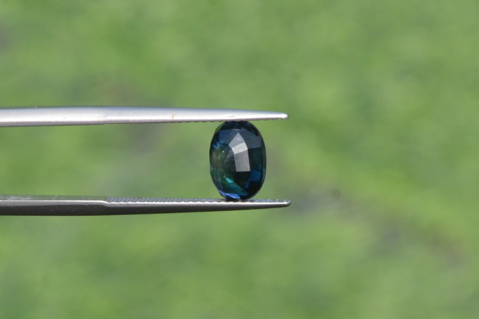 Natural Blue Sapphire 2.43 Carat. Normal Heated Oval Step Cut