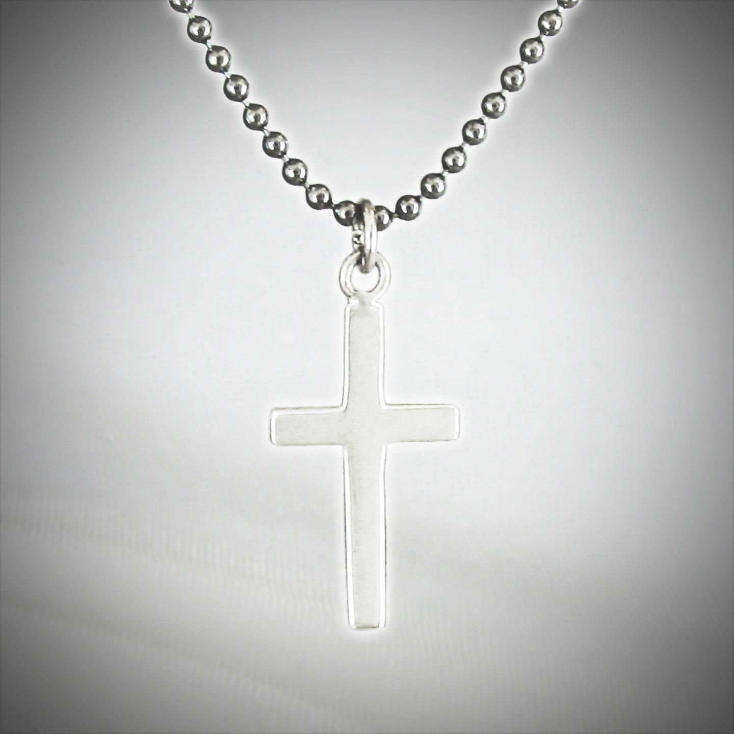 BASIC Cross Pendant – ‘925’ Sterling Silver – CHAIN CHOICE!
