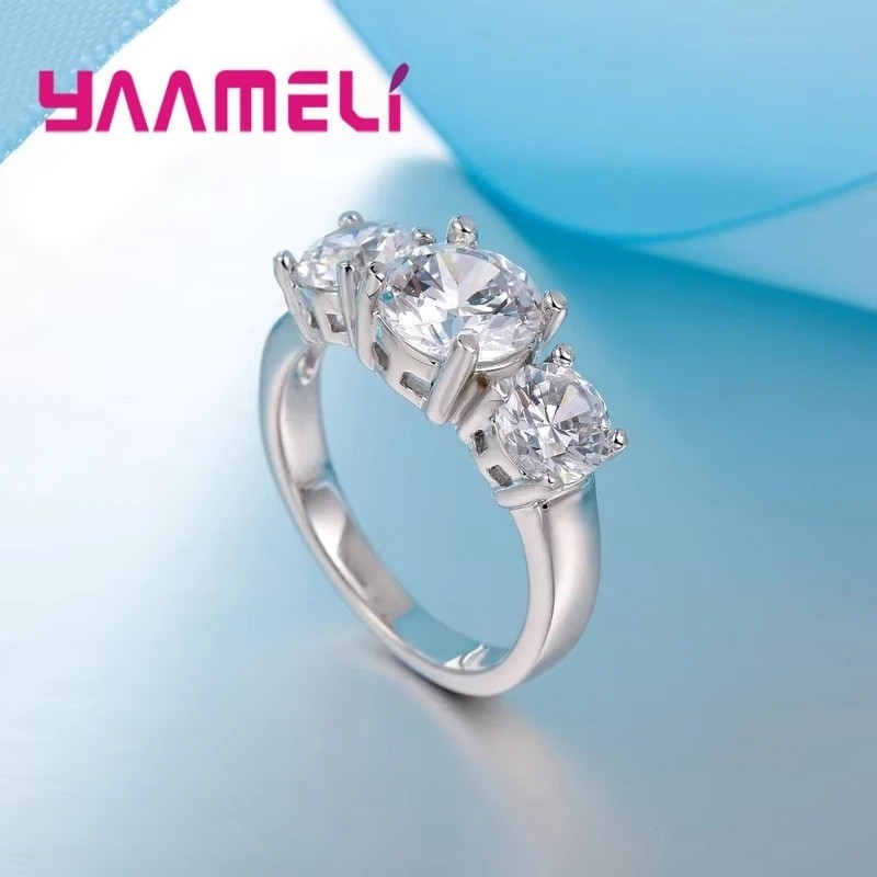 Women’s Stainless Steel Round Ring Size 5-10 Engagement Ring Band Wedding