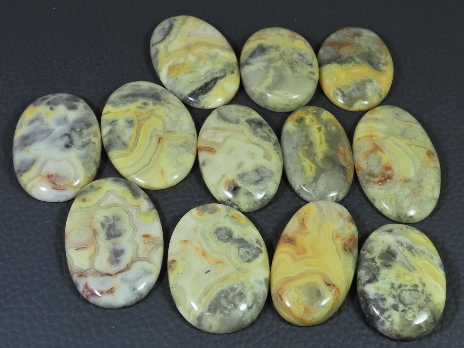 AA++ Natural Australian Crazy Lace Agate Oval Shape Cabochon Loose Gemstone Lot