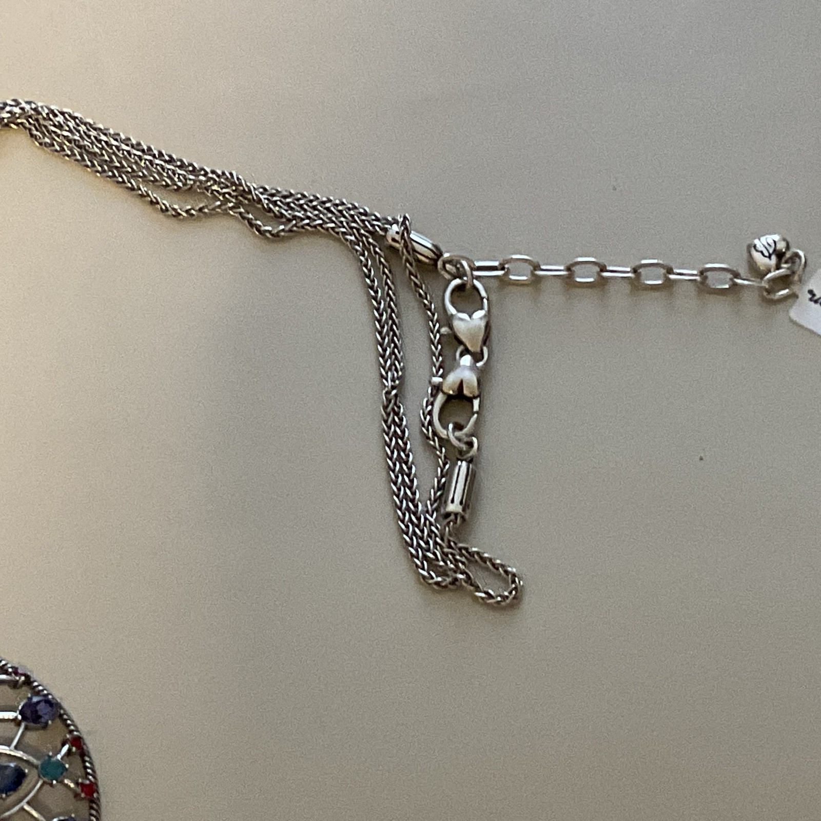 STUNNER NWT BRIGHTON ONE LOVE CIRCLE MULTI CRYSTAL CONVERTIBLE NECKLACE RP$198