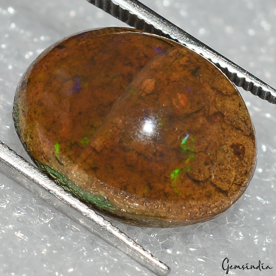 6.40 Cts Natural Ethiopian Opal Oval Cab 15mmx11mm Huge Untreated Loose Gemstone