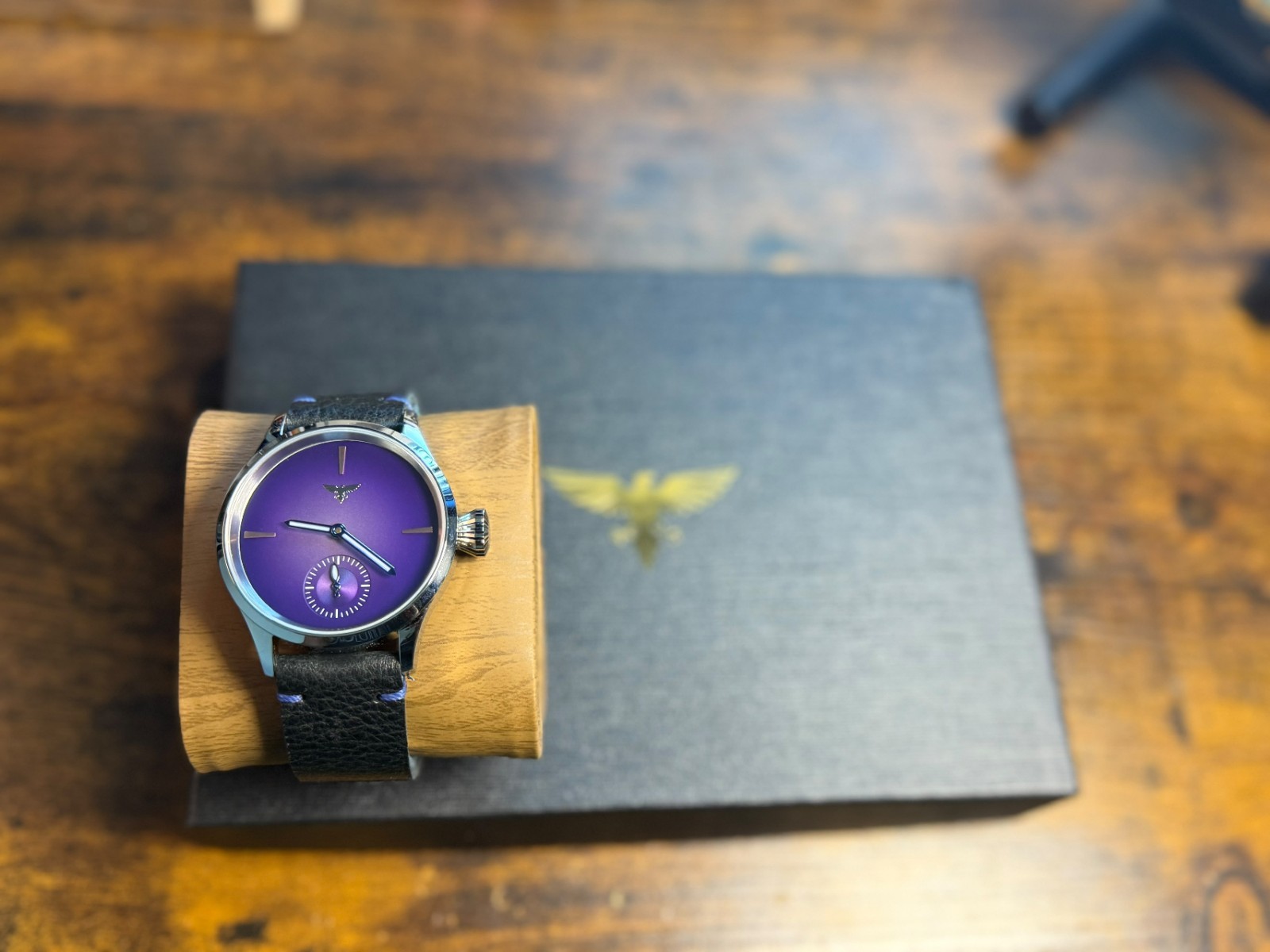 Watch Swiss eta 6498 movement Handmade Strap