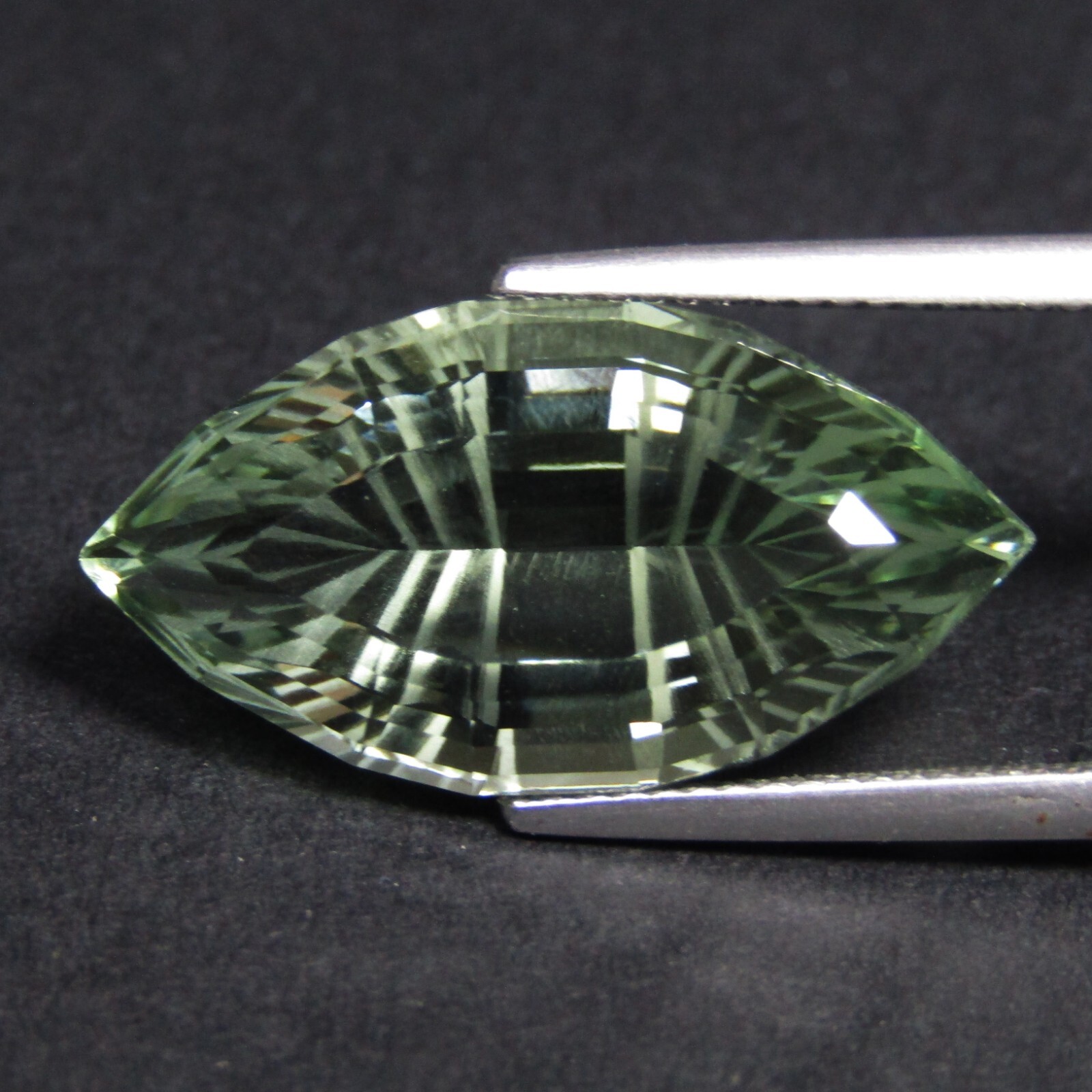 14.60Cts Natural Lovely Green Amethyst(Prasiolite) Marquise Magic Cut Gemstone