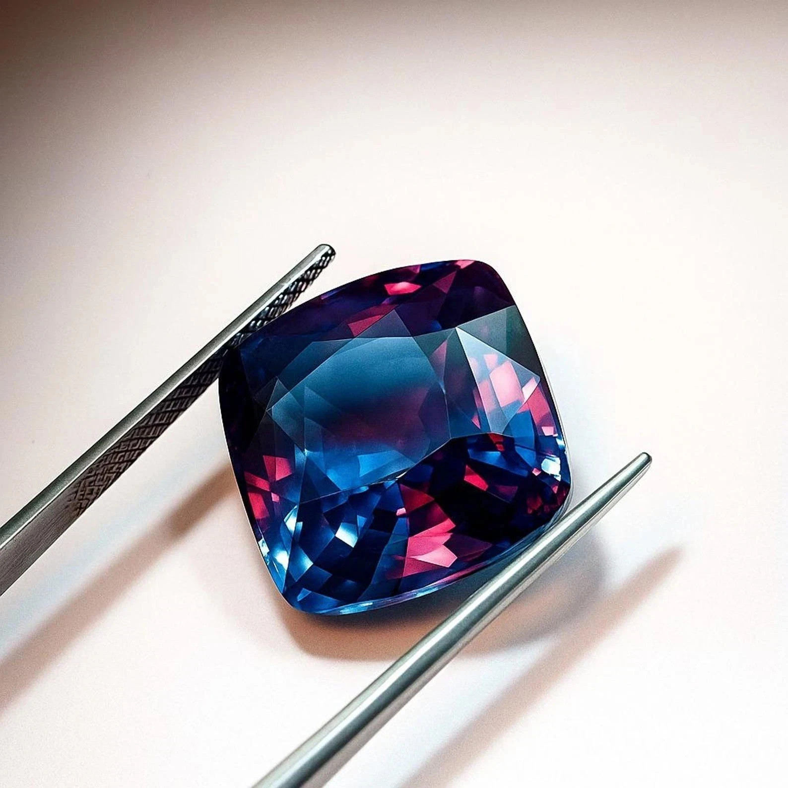 9.55 Ct+ Natural AA+ Alexandrite Color Change Cushion Cut Loose Gemstone