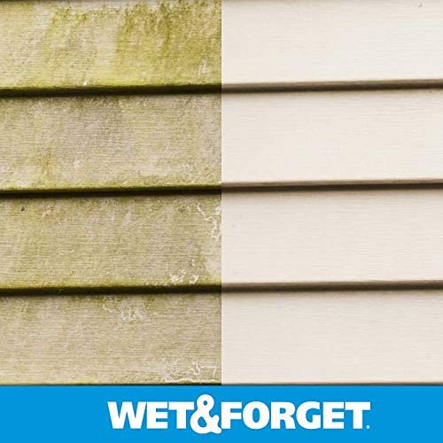 Wet & Forget Moss, Mold, Mildew, & Algae Stain 64 Fl Oz (Pack of 2), Original