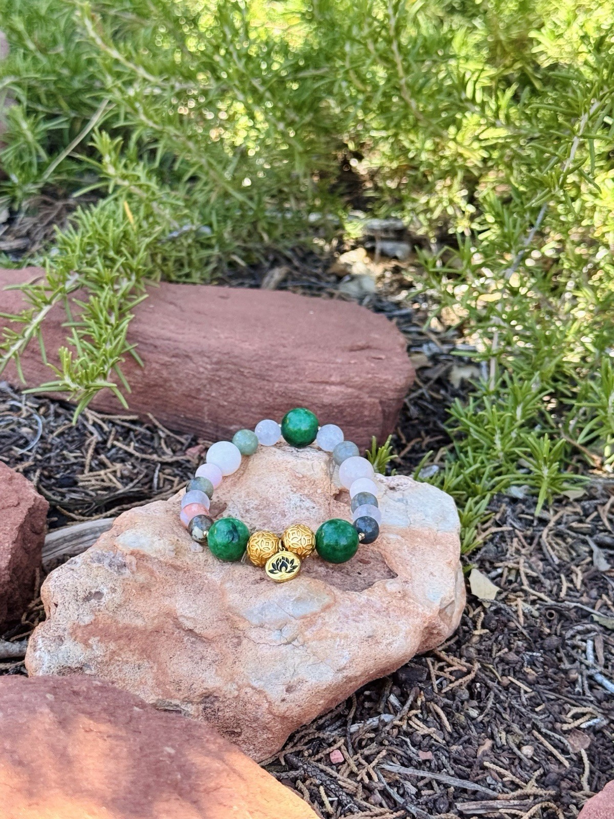Sacred Renewal One-of-a-Kind Healing Adornment |Crystal Bracelet