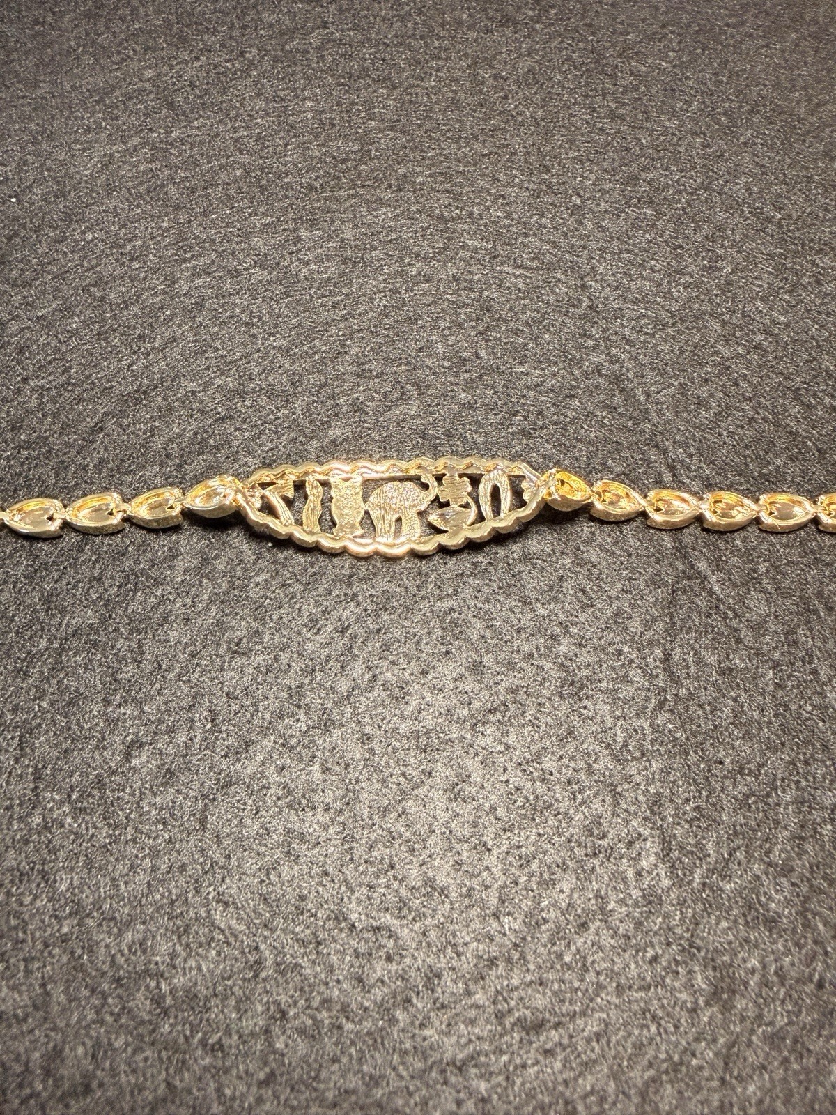 XP 14k Gold Plated Woman’s Bracelet 7.5 Inch Long High Quality