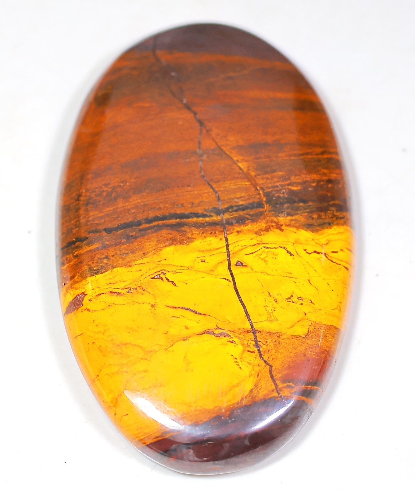 124 Ct 7X33X54 mm Natural Antique Desert Sunset Oval Cabochon Gemstone HP-421