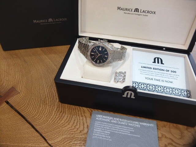 MAURICE LACROIX AIKON AI6008-SS009-330-1 Automatic Urban Tribe Black Mens Watch