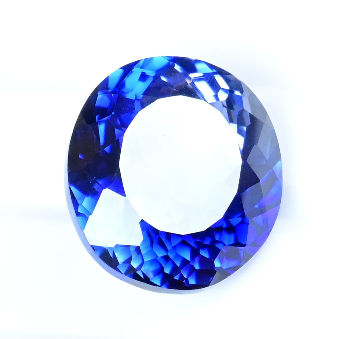 24.95 Ct Natural Ceylon YoGo Blue Sapphire Oval Certified Flawless Gemstone