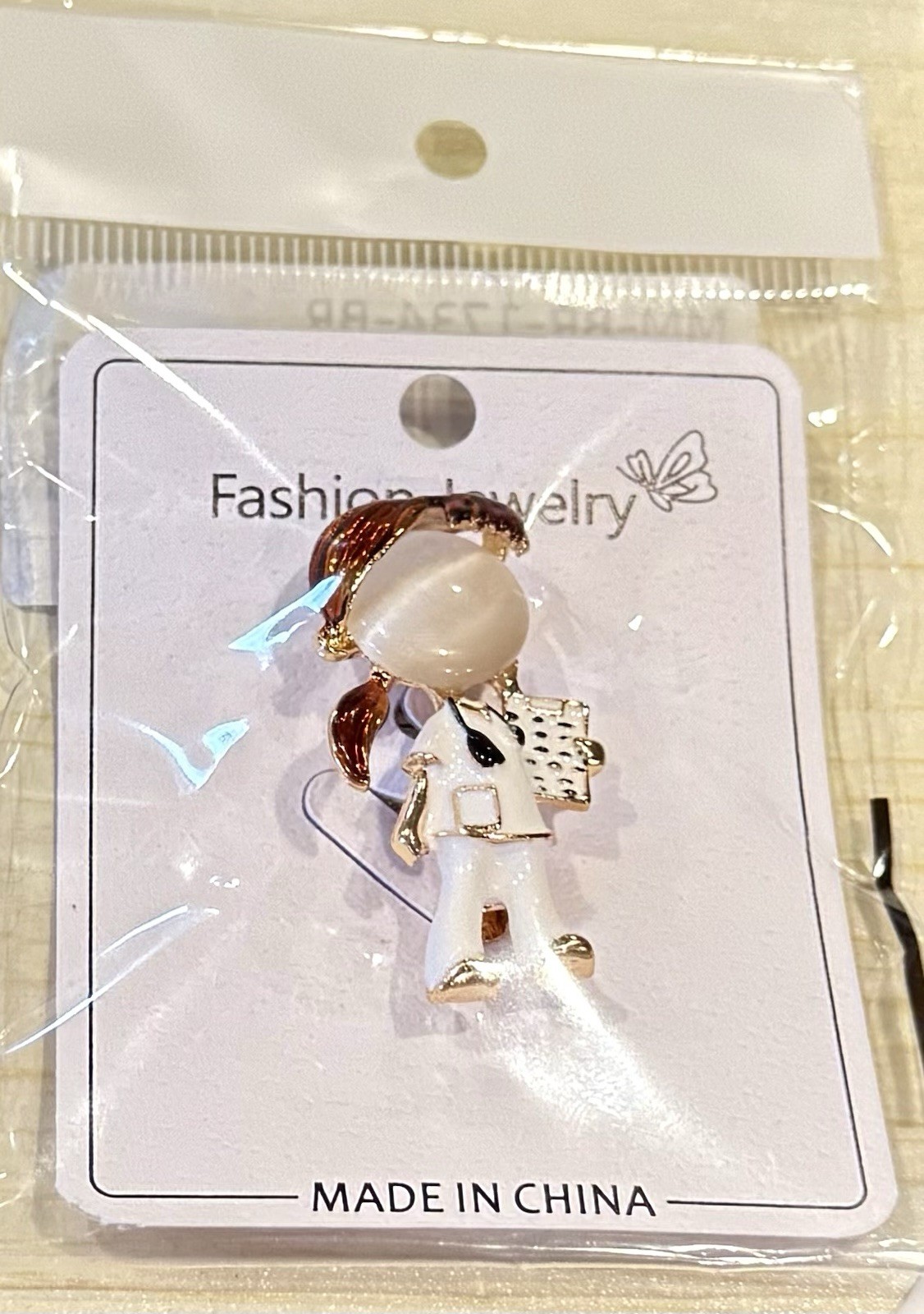 Cute Enamel Nurse Brooch In White Scrubs & Clipboard Medical Jewelry Pin 1.5”