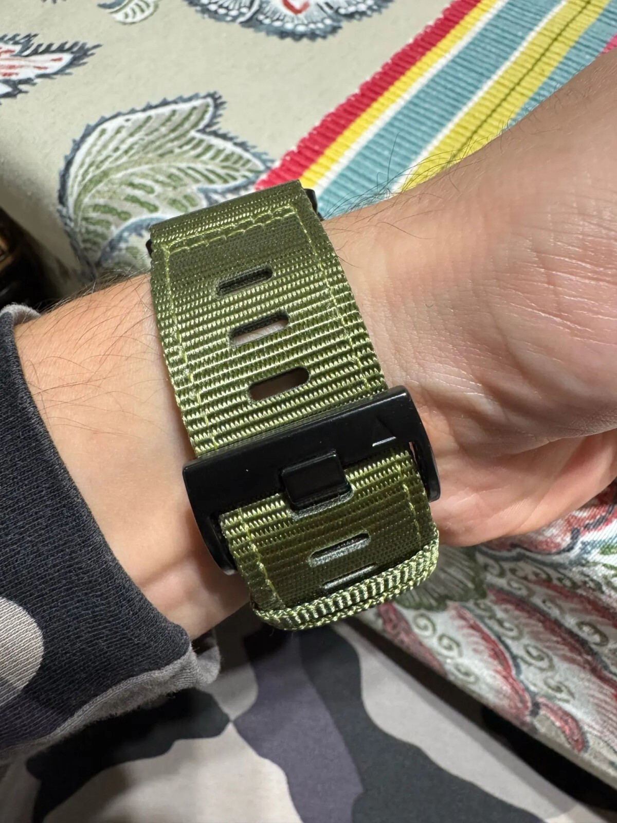 Nylon Watch Band Strap For Garmin Fenix 7X7 Pro Solar/6X 6 Sapphire 5 5X Plus