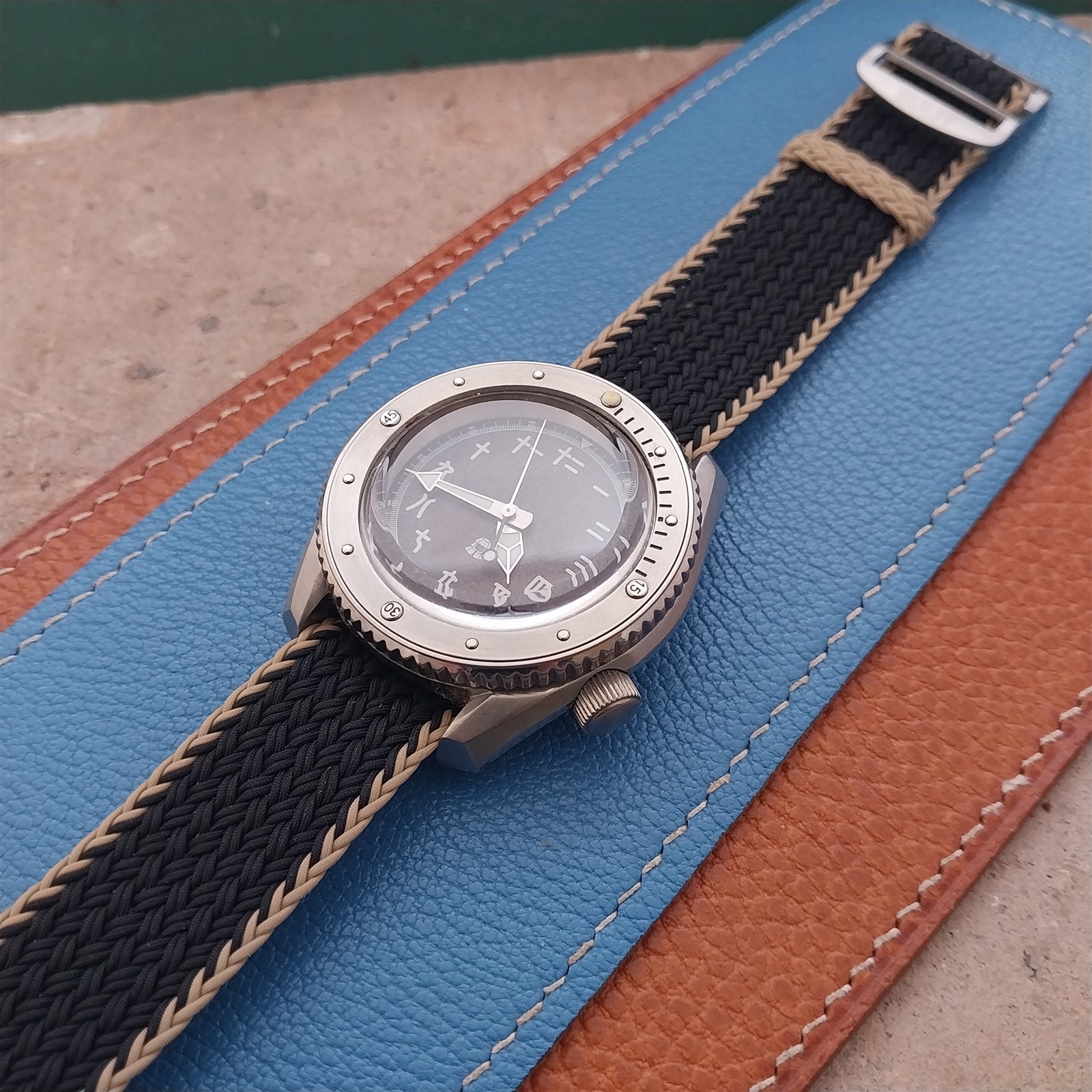 20mm Eulit Atlantic Braided Perlon Single Pass Field Watch Strap