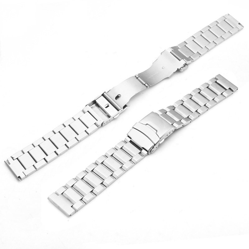 Mens Solid Brushed Watch Band Strap Stainless Steel Bracelet 18 19 20 21 22-25mm