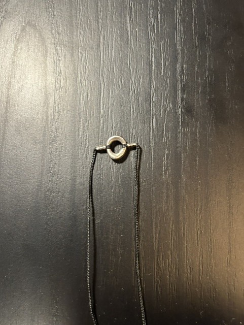 Jill Platner crochet cord sterling silver long necklace orig $550