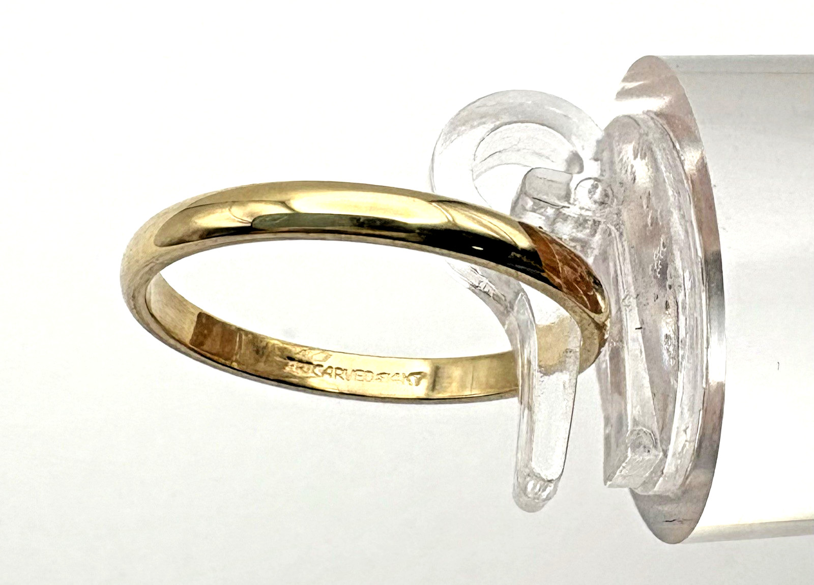estate 14k yellow gold 1.9mm wedding band 1.6g sz7 $1000 #1214