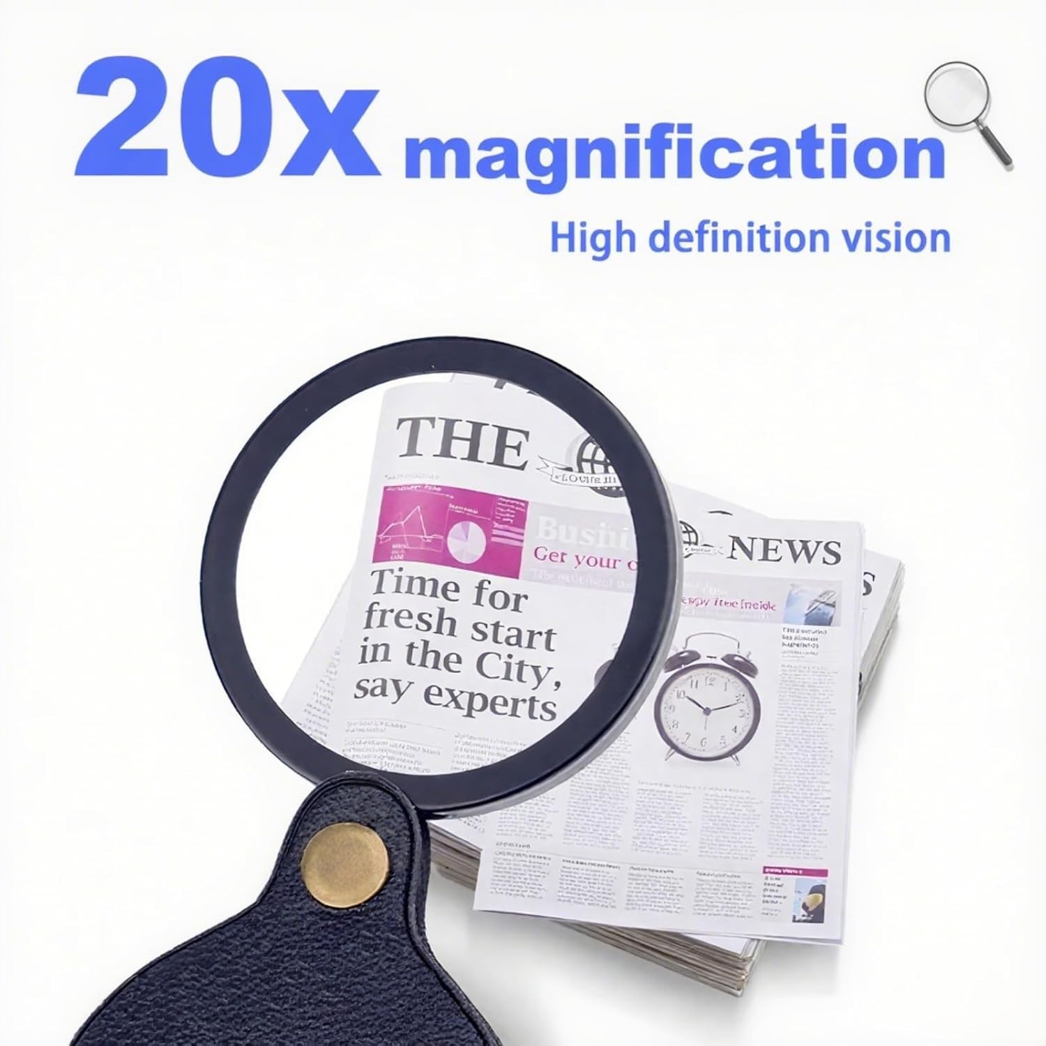 20x , 2PCS Mini Folding Magnifiers, Rotating and Folding Portable HD Mini for…
