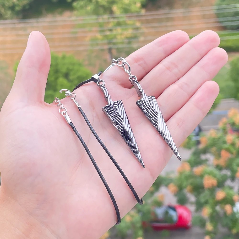 Game Hollow Knight Bone Nail Logo Necklace Jewelry Gift For Women Men Game Fans