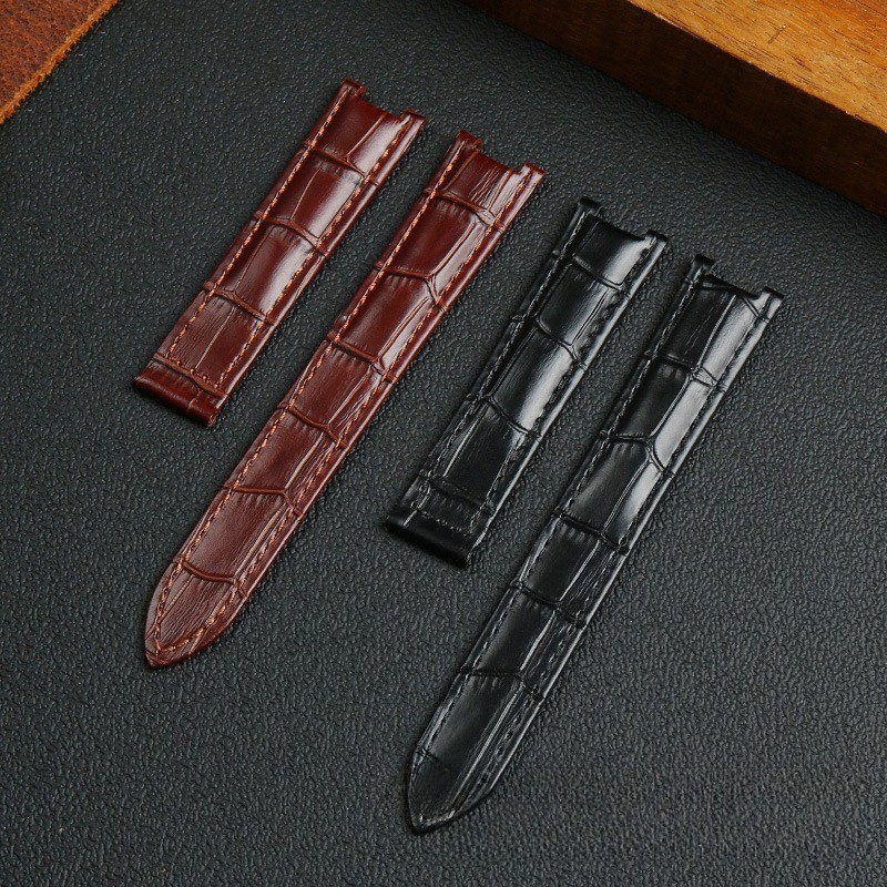 For Cartier Pasha Quality Genuine Leather Watch Band Straps Mens 18 20 21mm