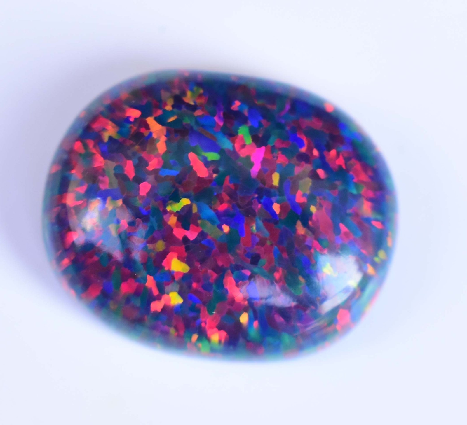 10.00 CT Natural Ethiopian Black Fire Opal Certified Very Rare Precious Gemstone