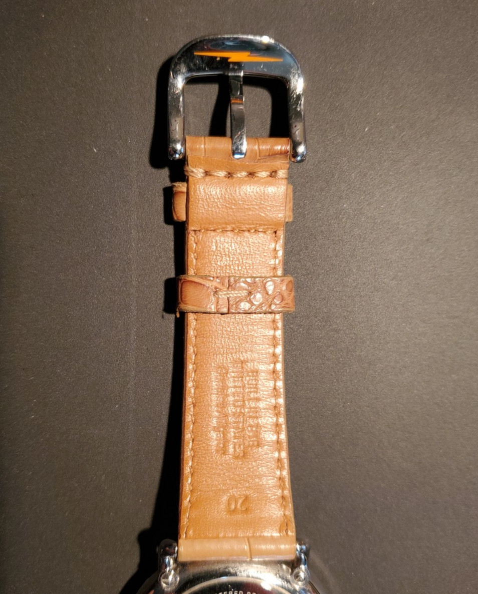 Shinola Runwell 41mm Moon Phase Watch, Argonite-708 Stainless, tan leather band