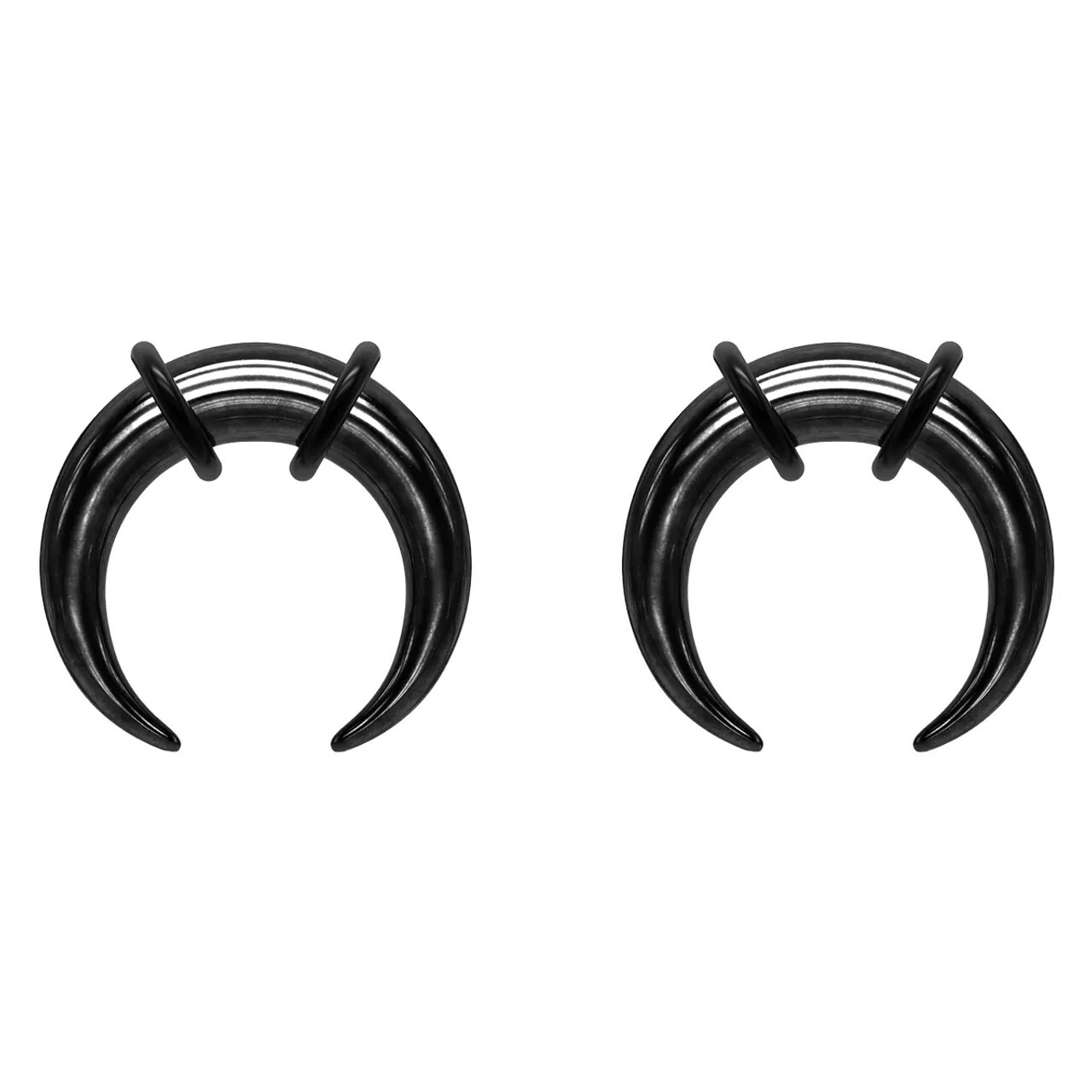Surgical Steel Crescent Tapers Bull Stretchers Expander Horseshoes Septum Ring