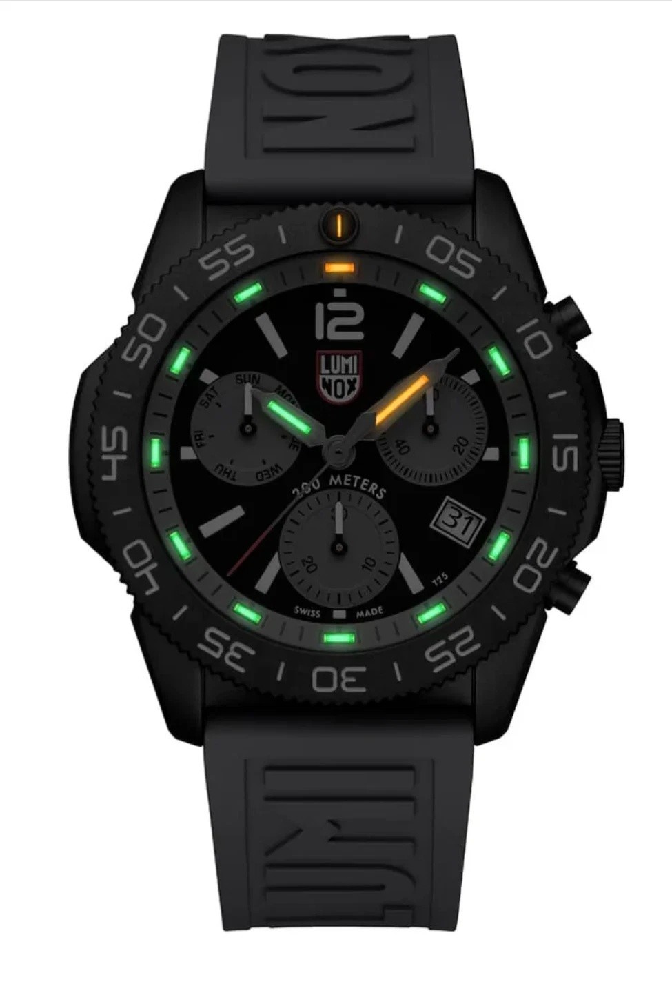 Luminox XS.3148 Pacific Diver Chronograph 44mm Graphite Grey Swiss Watch 200M