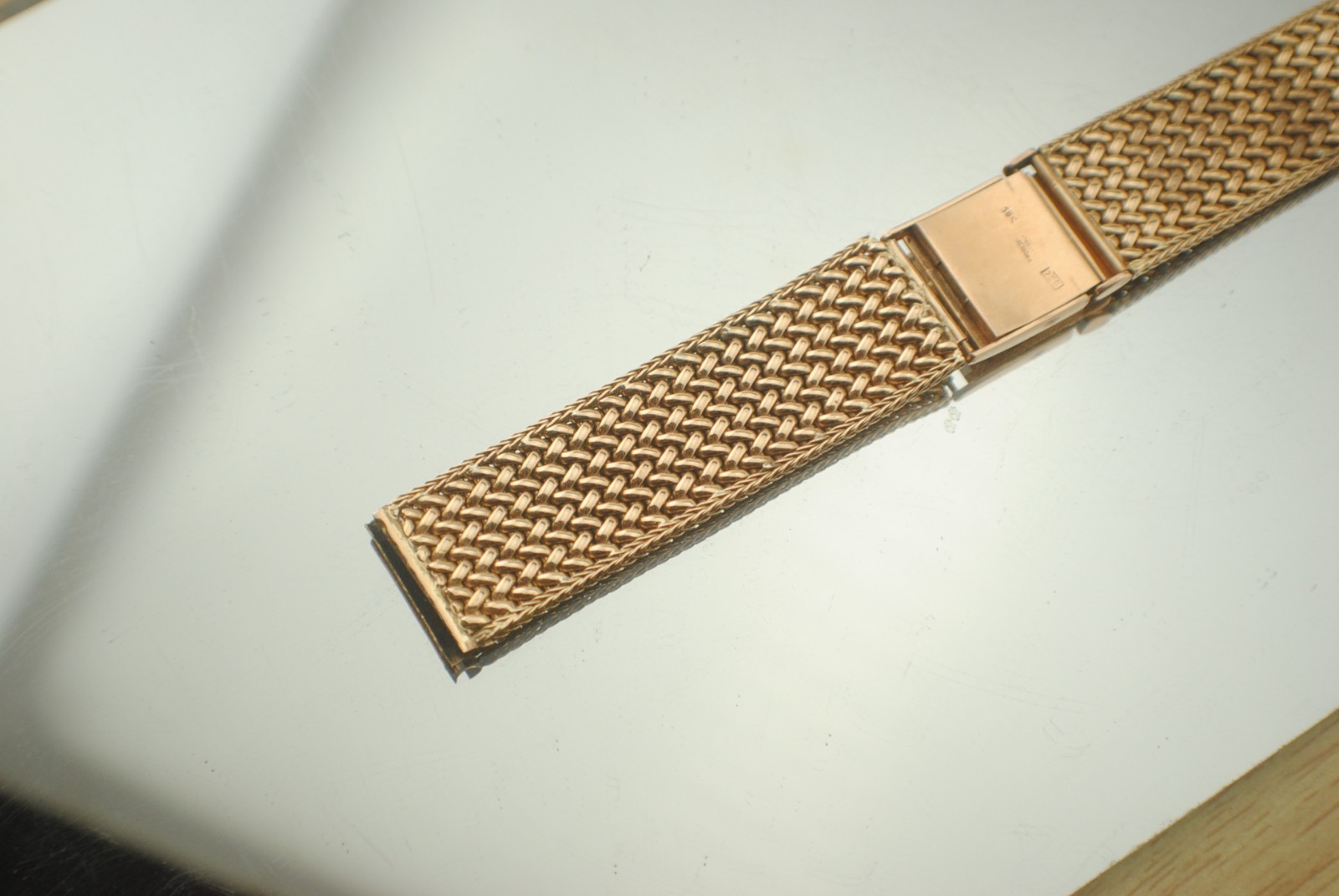 VINTAGE 18K ROSE GOLD 17.4MM LUG 42.6 G BRACELET 1940S 15CM IWC OMEGA PATEK VC