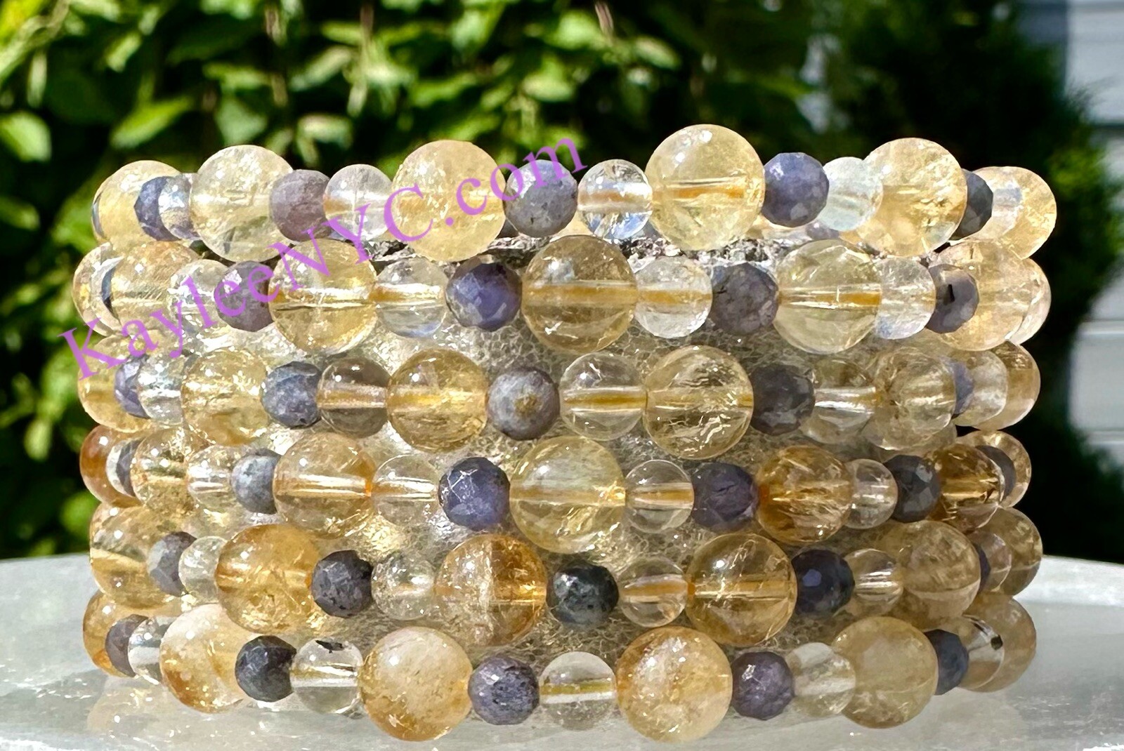Wholesale Lot 6 Pcs Natural Crystal Sagittarius Zodiac Stretch Bracelet Healing