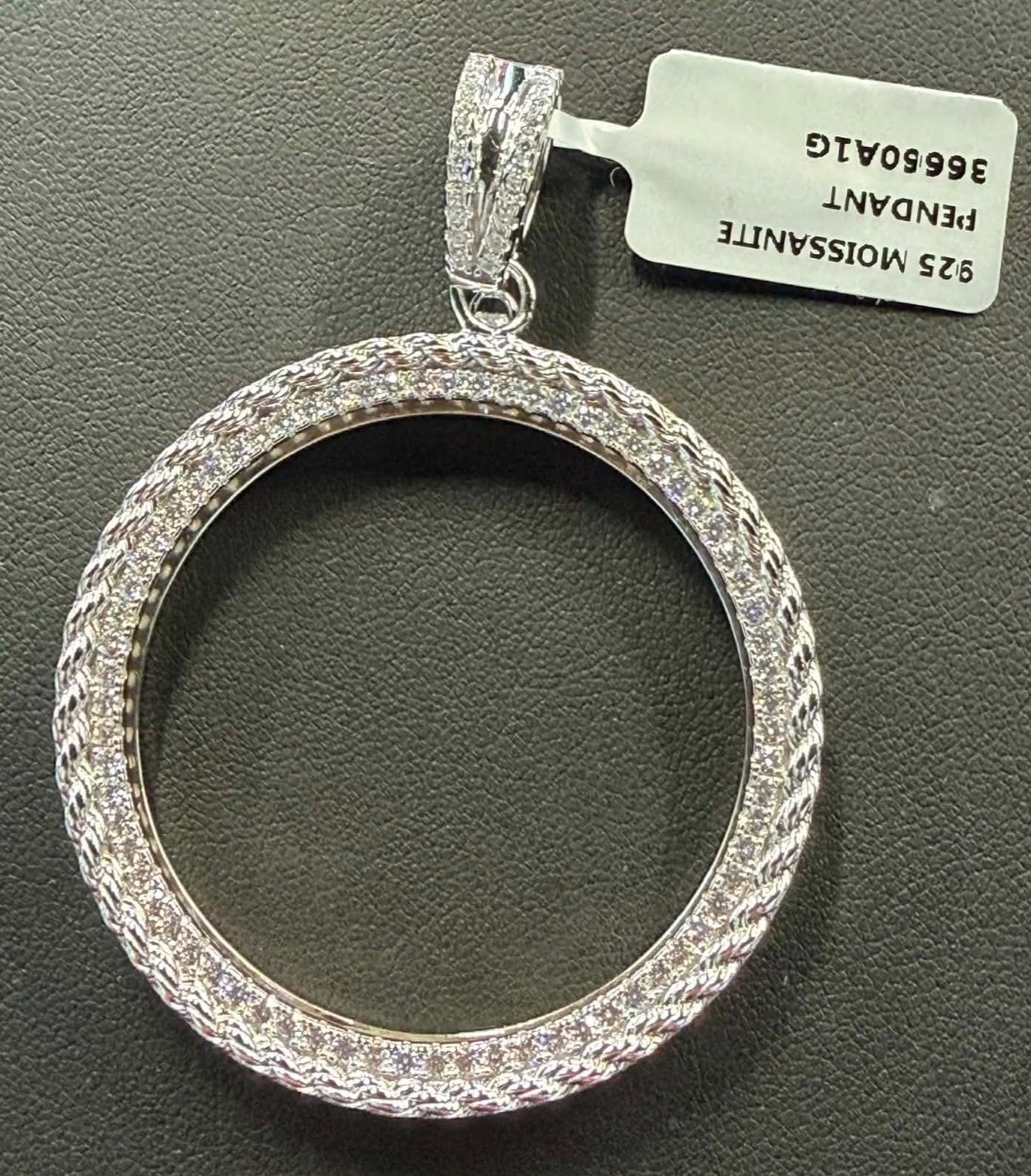 Sterling Silver Moissanite Bezel For 1oz Silver Libertad Centenario Mexico Coin