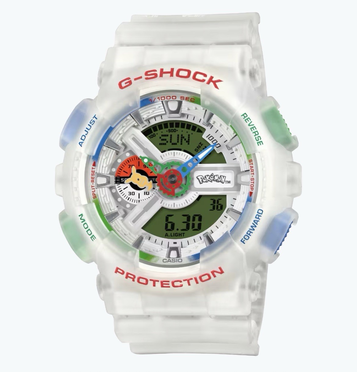 Casio G-Shock x Pokemon Analog Digital 110 Series | GA-110PKM-7A, Limited Ed.