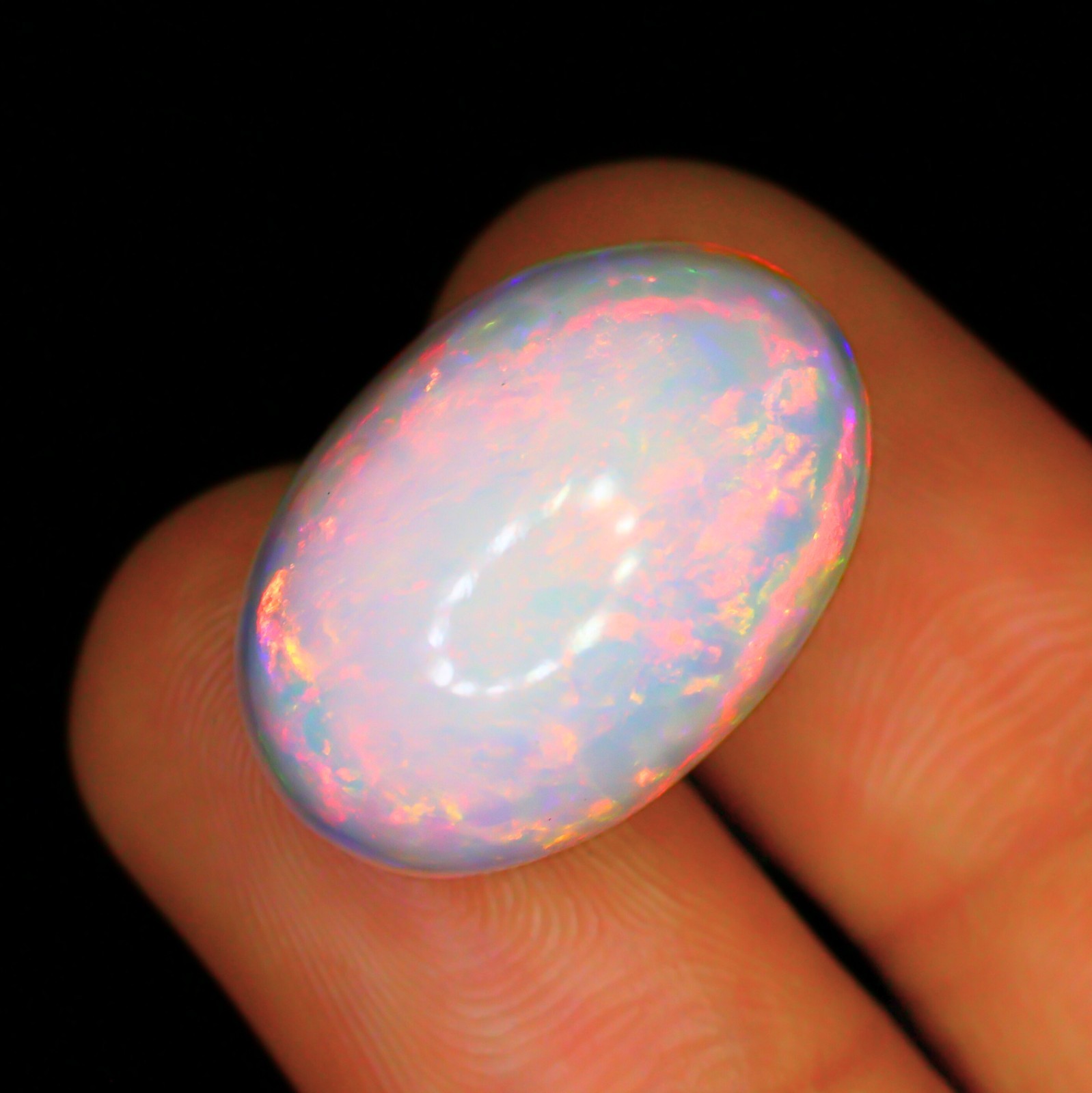 Natural Opal Cabochon 18.60 Ct Natural Welo Opal Gemstone 21.50x15x11.50MM