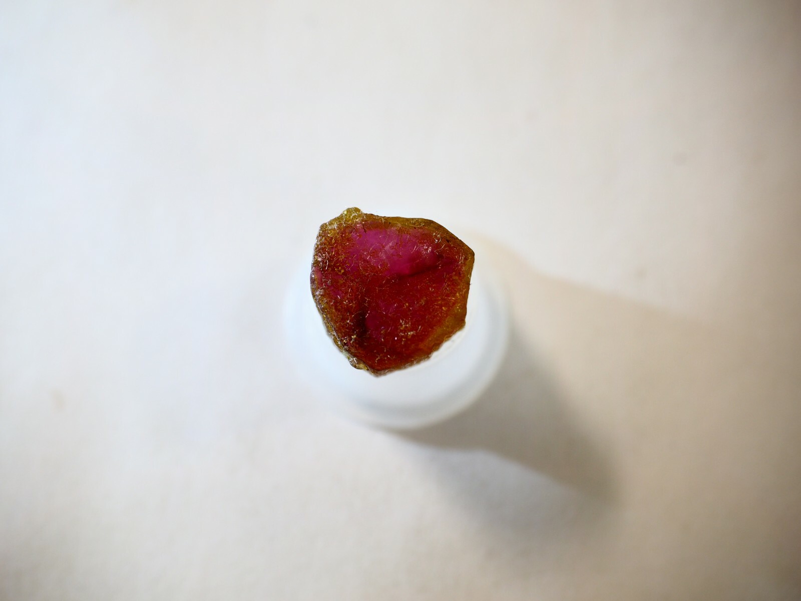 Real Nice 11.52 carat Tourmaline Watermelon slice 13.7 mm Green to Pink
