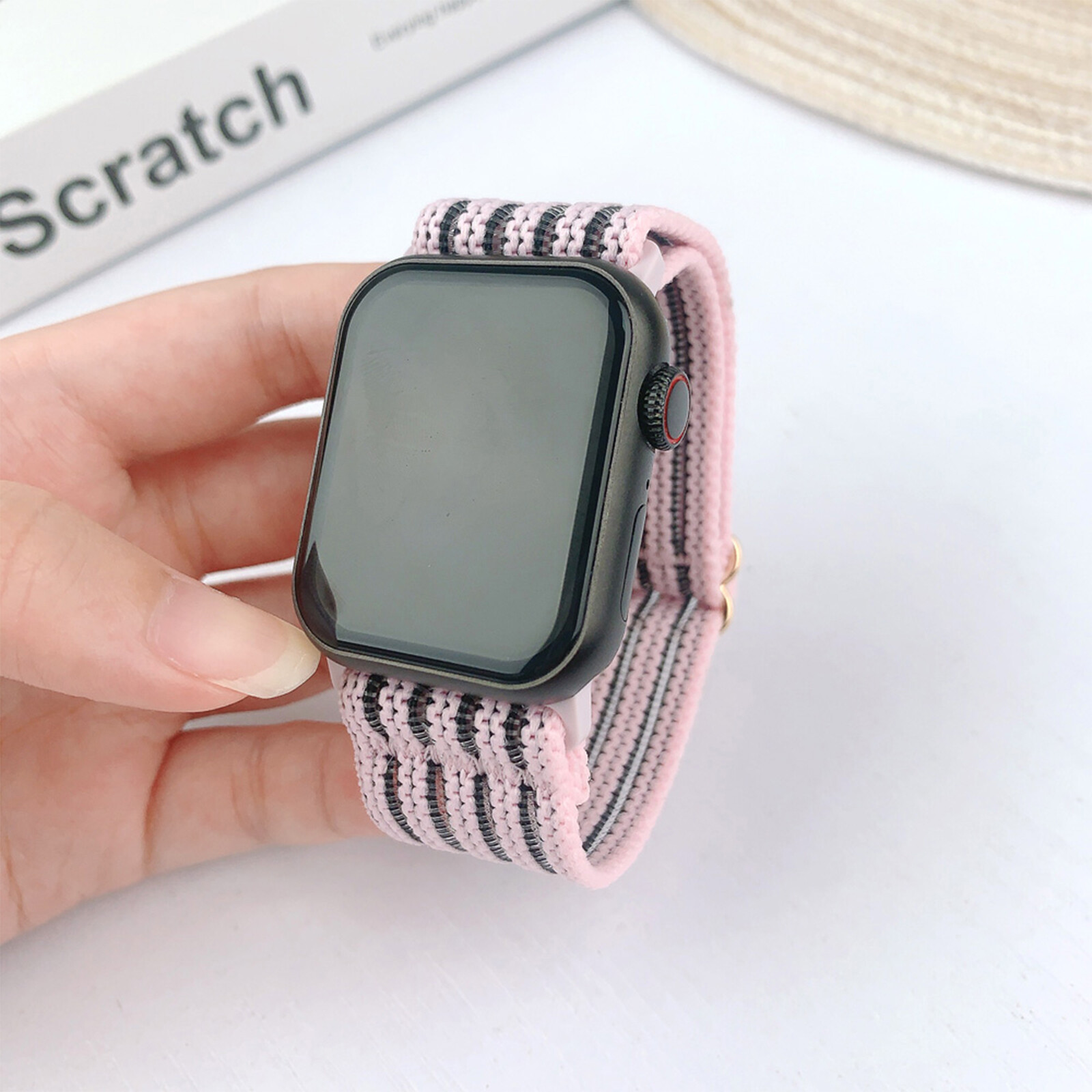 Nylon Mesh Watch Band For Apple iWatch Series 9 8 7 6 5 4 3 2 1 SE Ultra Ultra 2