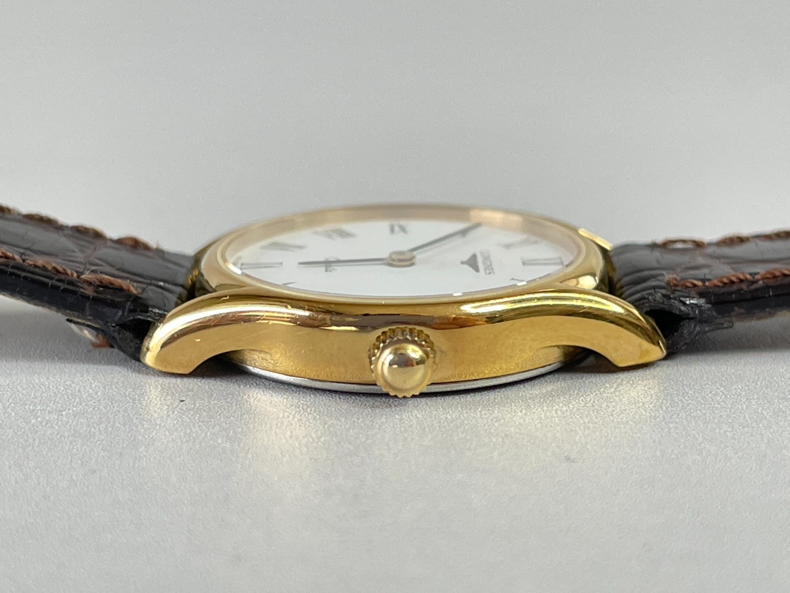 Longines 153 6997 [US Stock] Vintage 23mm Roman Dial Quartz Womens Watch *Exc+5