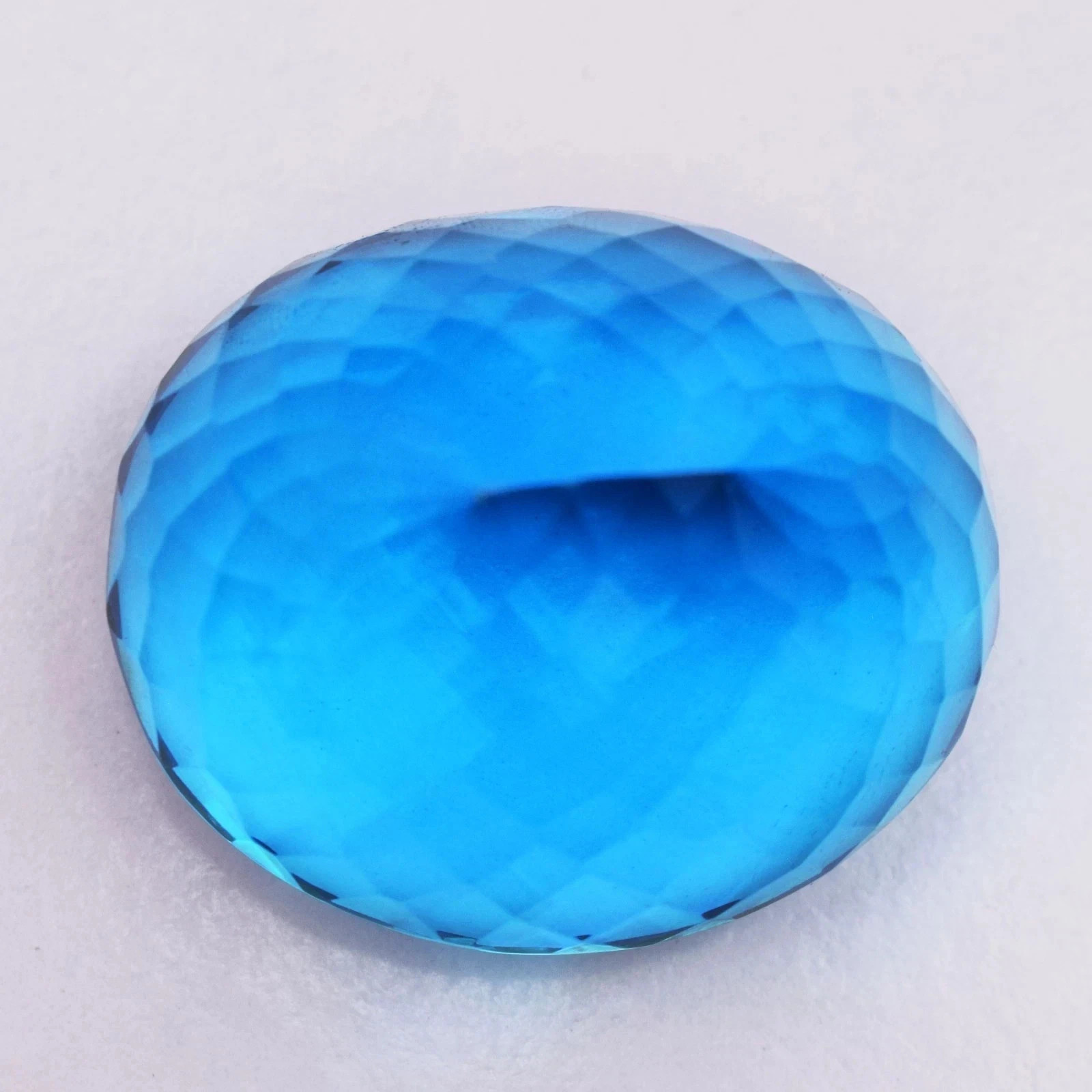 Huge 374 Ct Flawless Swiss Blue Topaz Oval Cut Certified Loose Gemstone