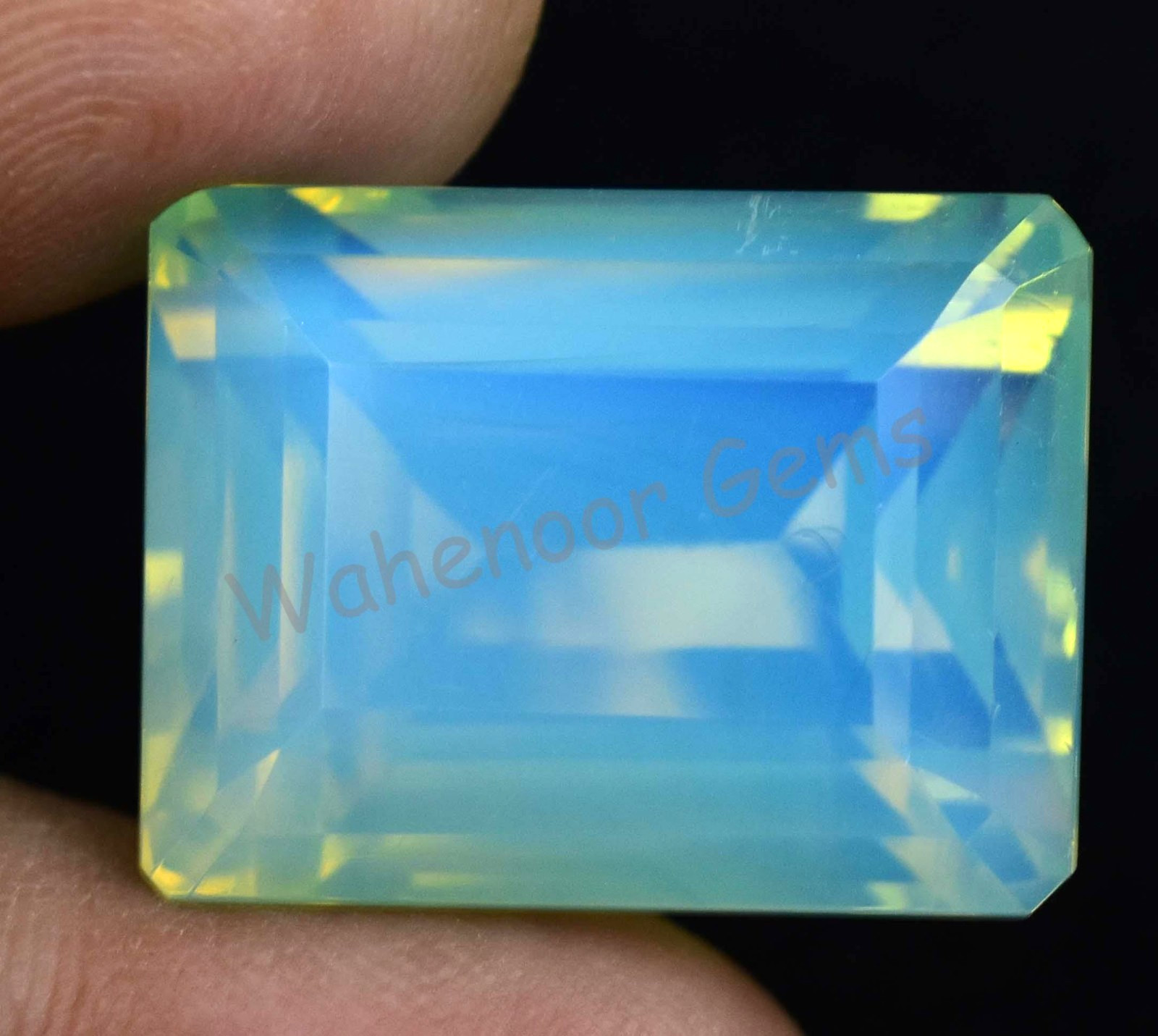 Natural Lime Opal 46.45 Ct Emerald Welo Untreated Australian Certified Gemstone