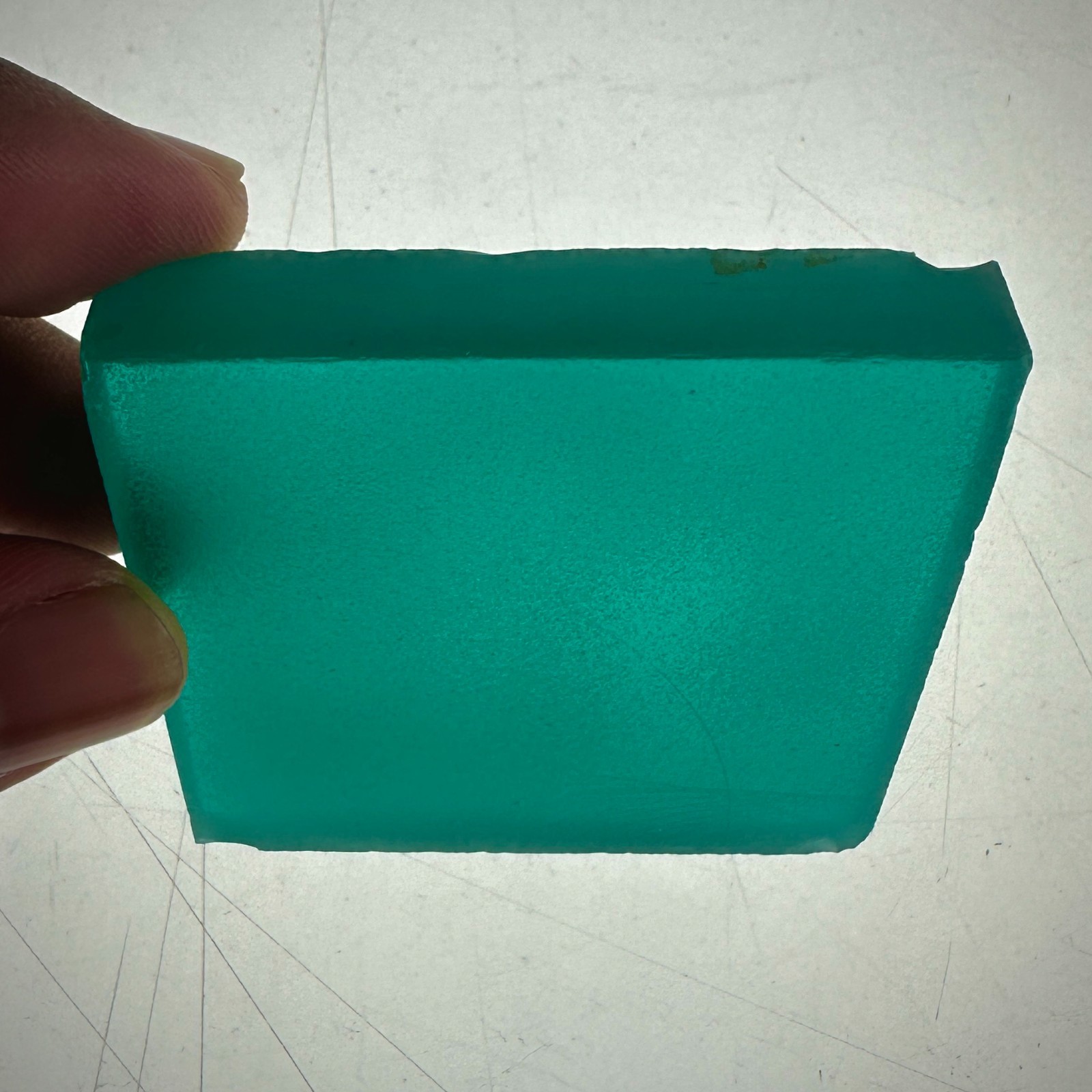 120 G PARAIBA GREEN YAG CERAMIC ( Yttrium Aluminum Garnet ) ROUGH LAB CREATED