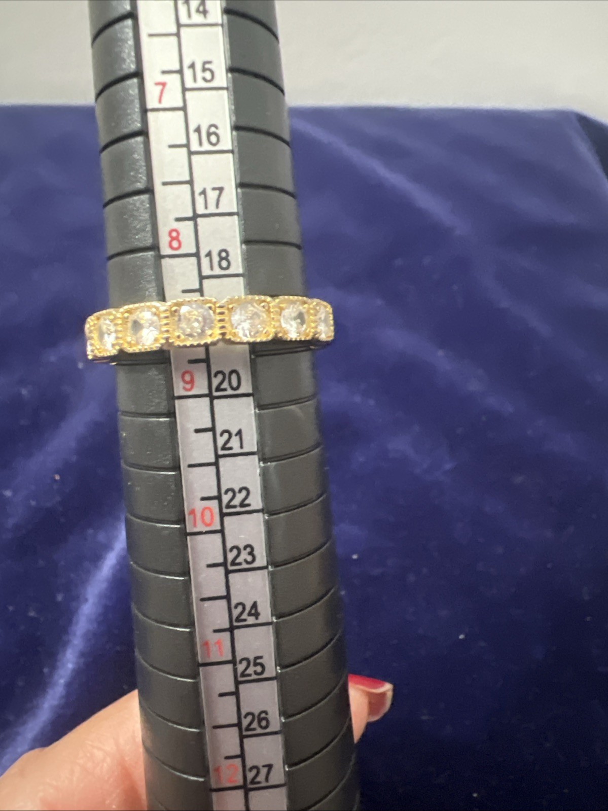 Fuzion Creation FZN Sterling Silver Cubic Zirconia Band Ring 925 Size 8.5