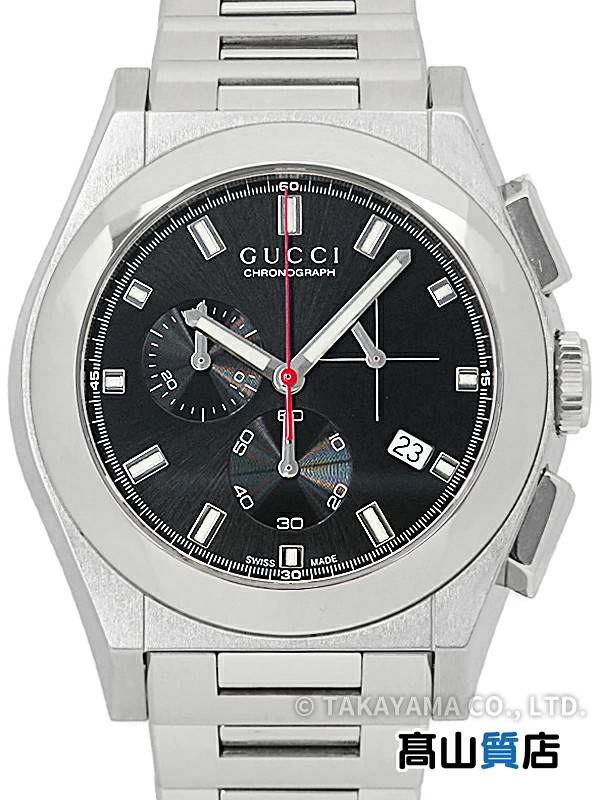 Gucci Pantheon Chronograph Men’s Quartz Black Stainless Watch From Japan