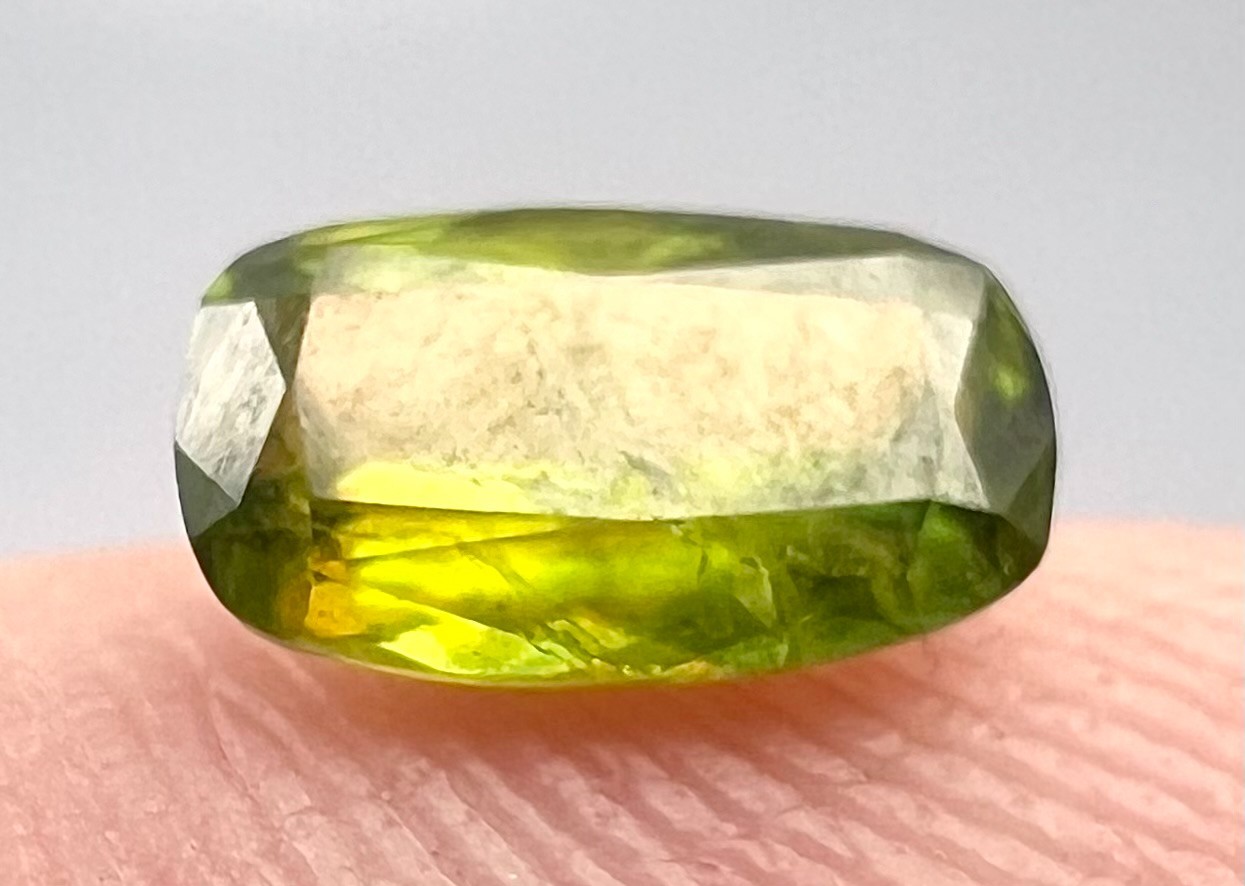 0.57 Carat Rare Natural Yellow Color Sphene Cut Gemstone From Pakistan