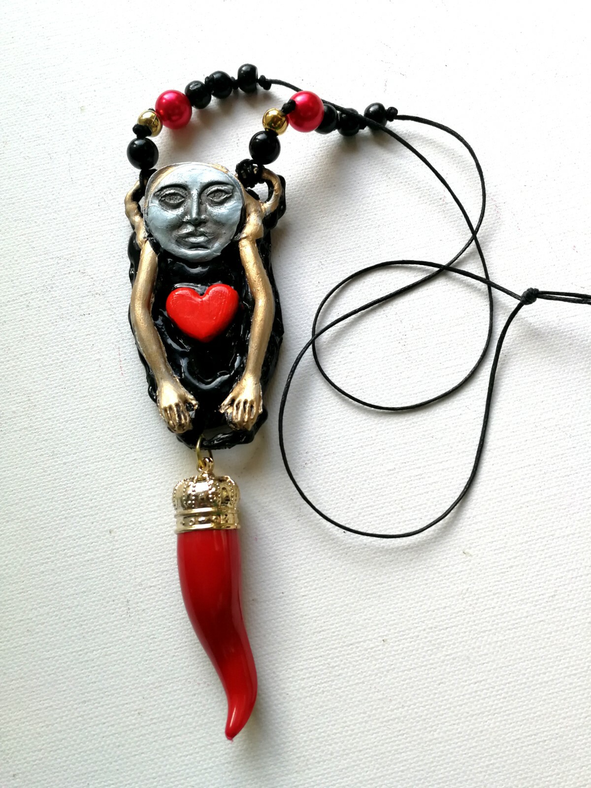 Lucky Horn Plenty Talisman Pendant Necklaces Amulet Good Luck Money Attraction