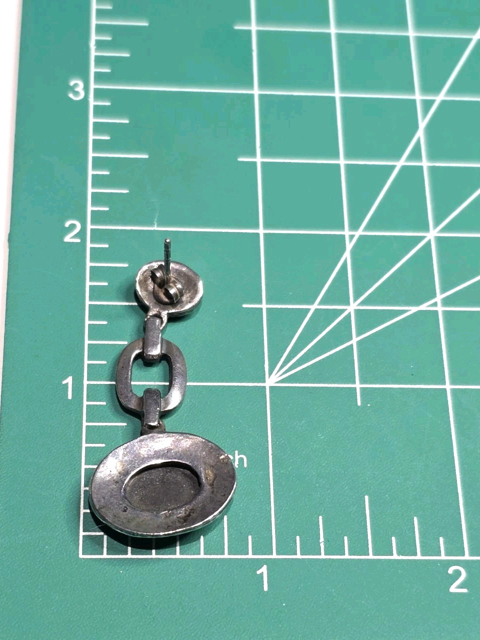 Vintage ACI 925 Sterling Silver Black Onyx Marcasite Art Deco Dangle Earrings